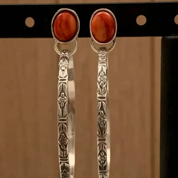 Vintage Onyx Boho – Unikátne náušnice v boho štýle