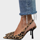 Anna Elegantné Slingback Topánky s Vysokým Podpätkom