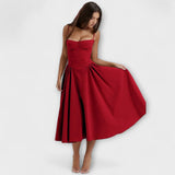 Rosalie - Elegantné bezrukávové korzetové šaty