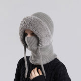 Dámska zimná beanie čiapka 3-v-1