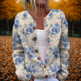 Lianne - Kvetinový umelecký kardigan