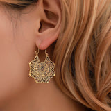 Náušnice s lotus mandala – Elegantné náušnice