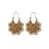 Náušnice s lotus mandala – Elegantné náušnice