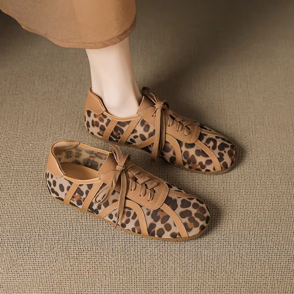 Tenisky s leopardím vzorom