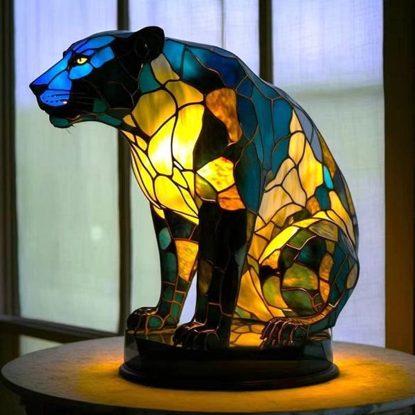 Panterová lampa – Elegantná lampa s motívom pantera