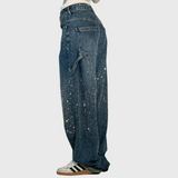Adelina - Dámske balónové carpenter jeans