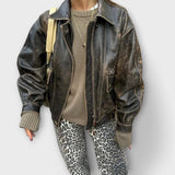 Chandra - Vintage džínsy s leopardím vzorom