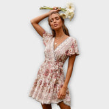 Amina - Krátke Boho Šaty